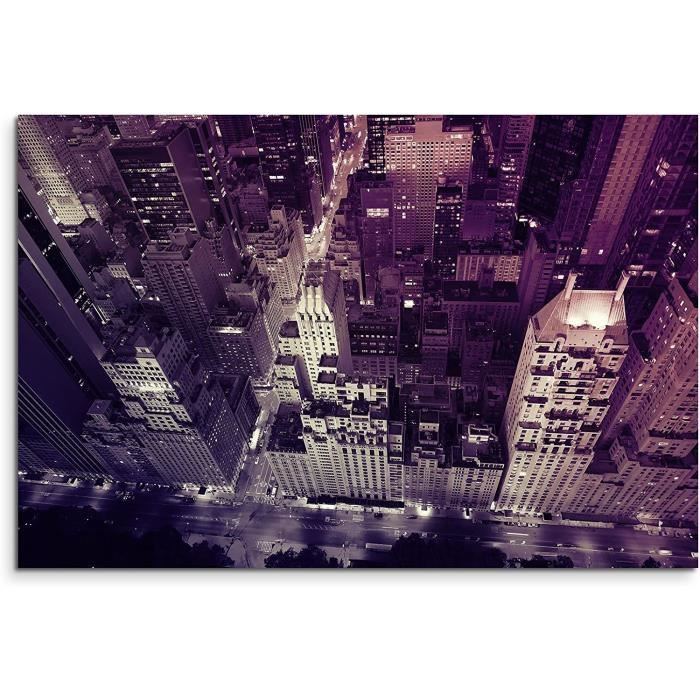 Énormes Photos montée véritable Mauve New York City Air image Lever du