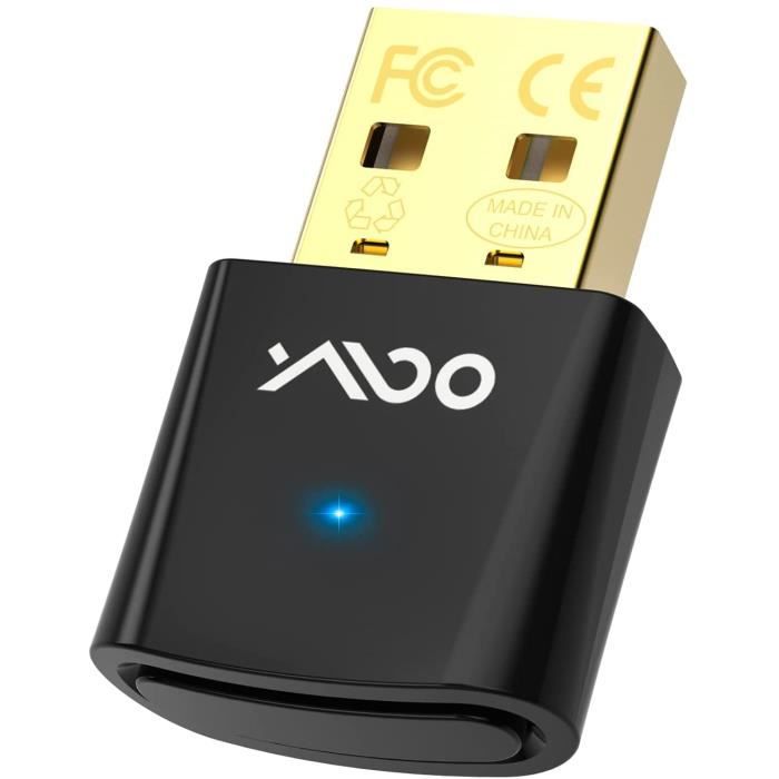 Cle Bluetooth pour PC, B10Q Dongle Bluetooth AptxPS5MicrophoneFaible LatenceDouble Bluetooth