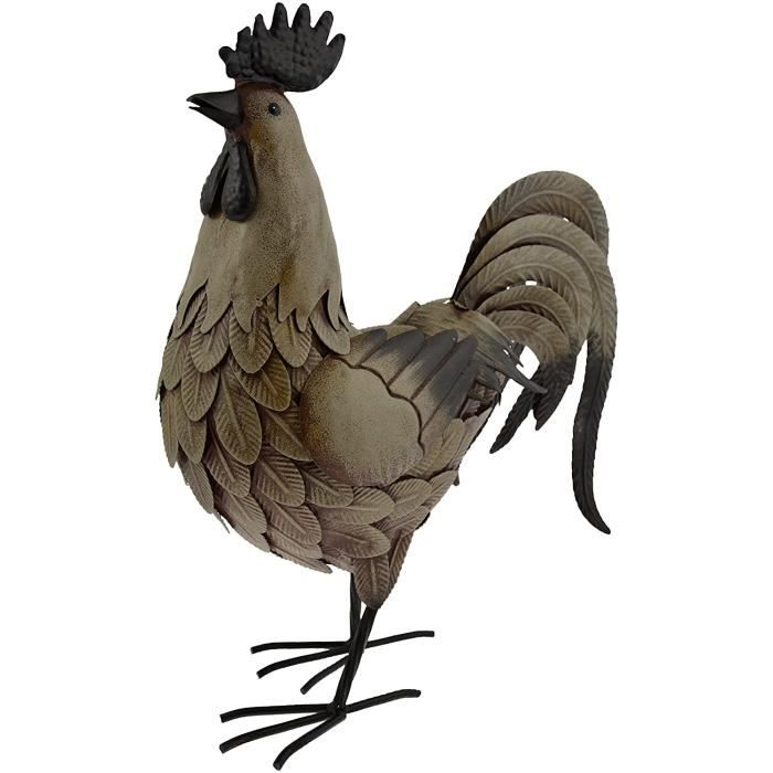 PIQUETS DE COUR De Coq En Métal Pour L'Extérieur Et Décoration De Coq