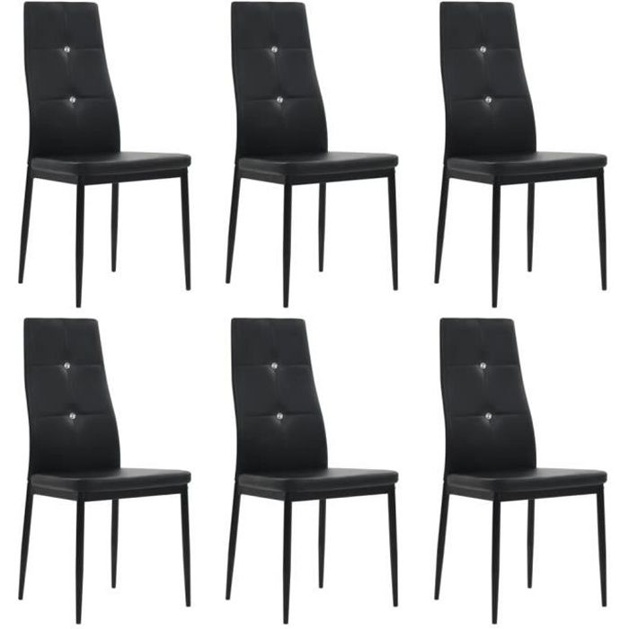 Luxueux Lot de 6 Chaises de salle à manger Design Moderne - Fauteuil