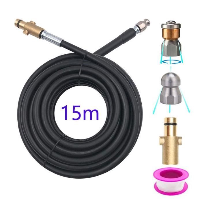 Buse De Nettoyage Haute Pression Pour égouts - Acier Inoxydable, Filetage 1/2", 3 Jets Avant, 6 Jets Arrière - 10