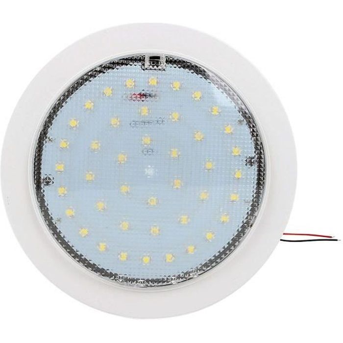 Plafonnier LED 12 V Blanc Chaud Caravane Caravane Bateau Blanc rectangulaire 