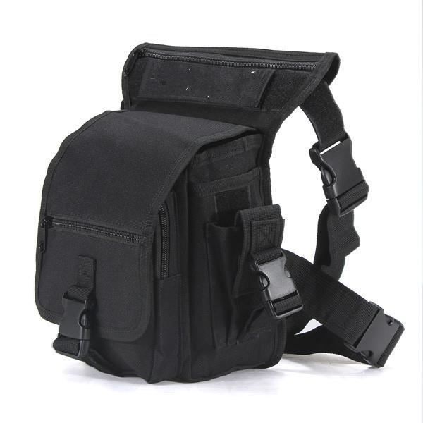 Sac Banane Tactique étanche - Double Couche - Pour Téléphone <7" - Nylon - Noir/kaki/vert - 5