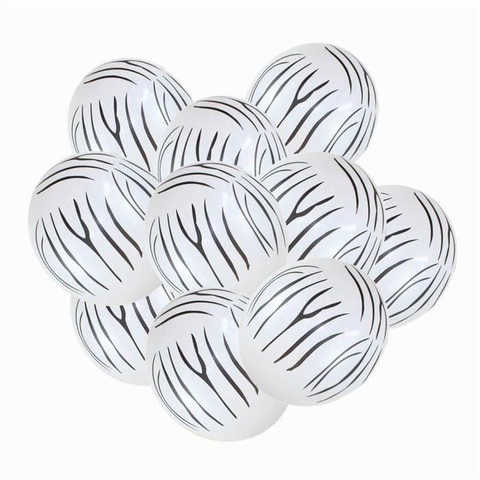 Mod 10pcs Ballon 45 45cm Anniversaire Deco Fete Mariage Soiree Fi Niversaire Decoration Papier De Soie Pompons Zebre Blanc Achat Vente Ballon Decoratif Cdiscount