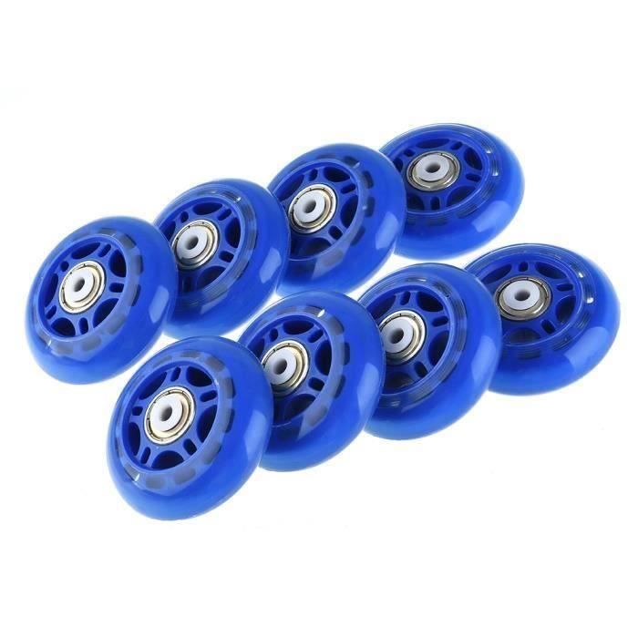 Lot De 8 Roues De Roller RollerBlade RB HP 90mm 84A - Transparentes - Neuves Sous Emballage