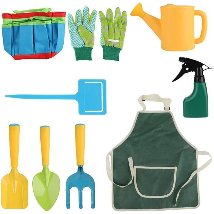 Ensemble de 3 pelles de jardinage pour enfants VGEBY - Couleurs vives - Outil de jardinage pour