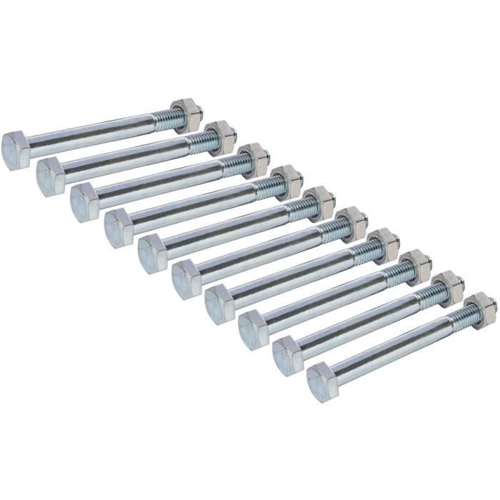 Lot De 4 Vis De Borne De Batterie M8 X 28 Mm Avec écrous - Acier Inoxydable 304 - Pour Voiture, Bateau