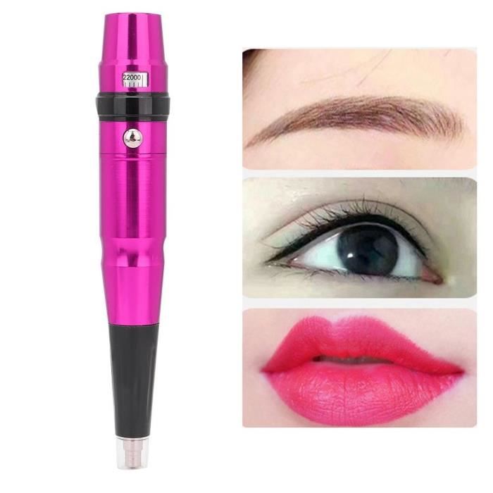 AYNEFY stylo de maquillage permanent Machine de tatouage permanente électrique de crayon de maquillage d'eyeliner de lèvre de