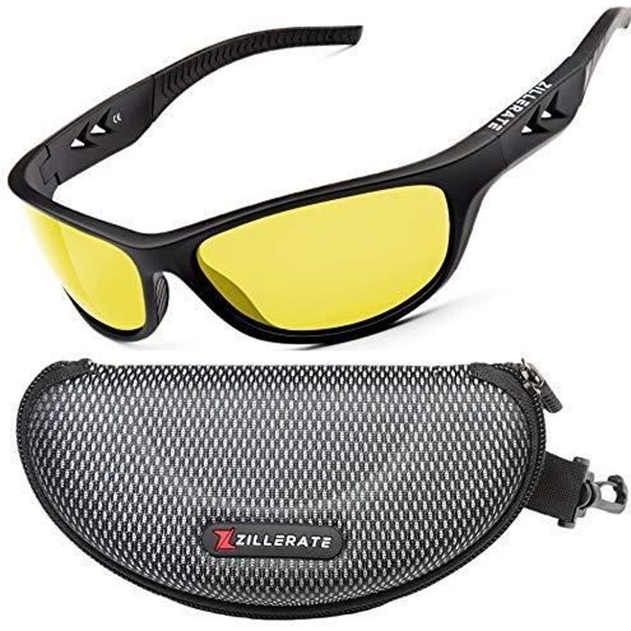 ZILLERATE LUNETTES DE CONDUITE DE NUIT homme et femme Verres polarises anti eblouissement pour vision nocturne QUALITE Cdiscount Bijouterie