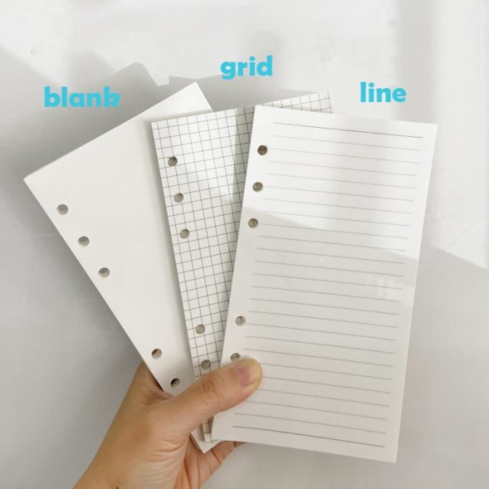 2 Couvertures De Cahier à Paillettes - Classeur 6 Anneaux Transparent Pour Feuilles Mobiles, 19,5x13,5 Cm