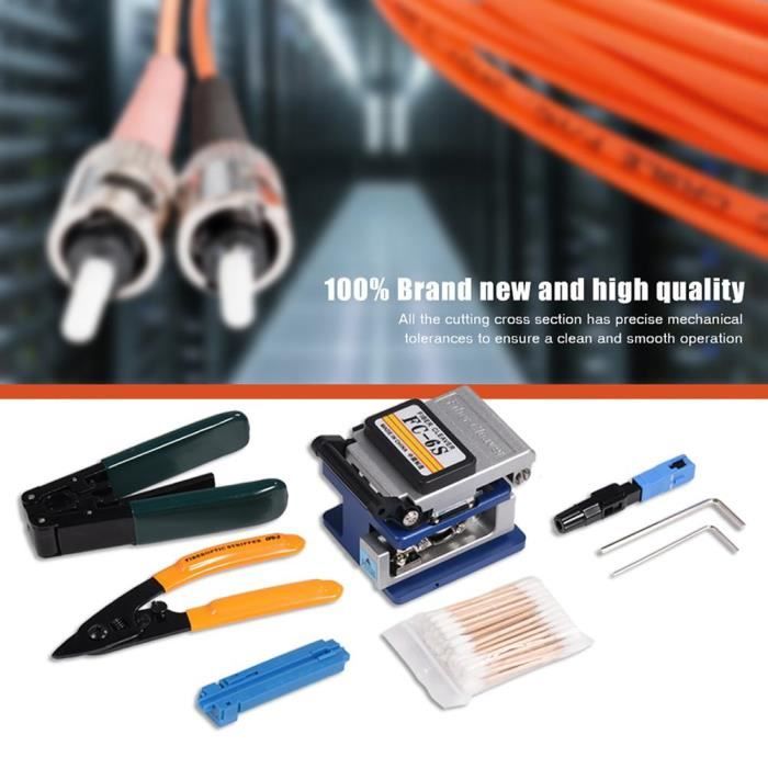 Trousse à outils FTTH trousse à outils à fibre optique durable installation pour réseau à fibre optique coupe-fibre FC-6S haute précision CFS-3 