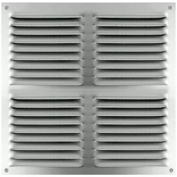 AUTOGYRE Grille de ventilation persienne - Aluminium anodisé - 300 x 300 mm