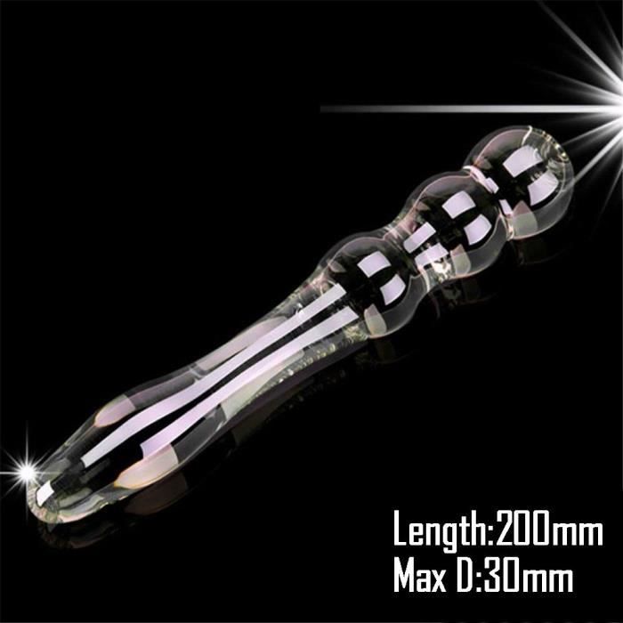 Grand gode en cristal de verre Pyrex pour hommes et femmes, bite anale, jouets sexuels pour