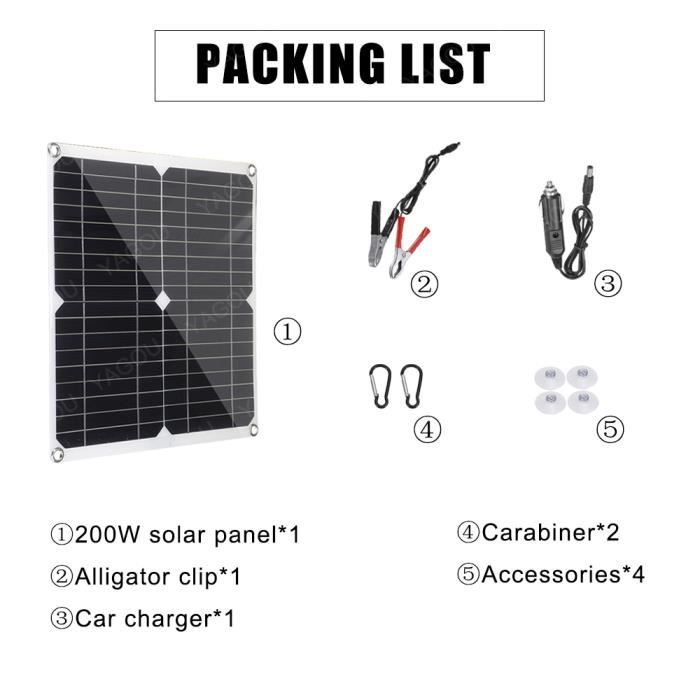 Kit Panneau Solaire Portable 10W 12V – Avec Contrôleur Et 2 Ports USB