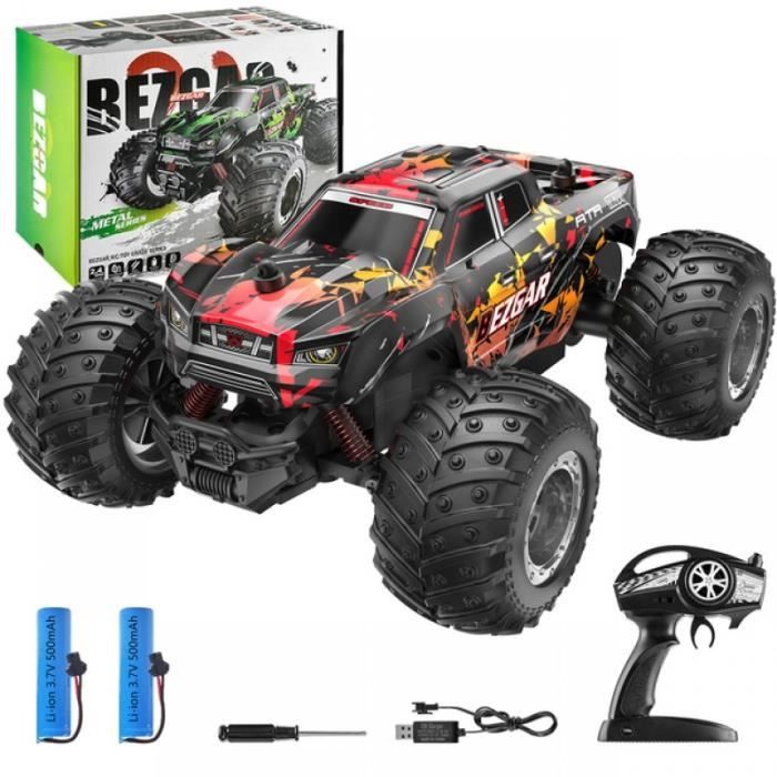 Voiture Télécommandée Tout Terrain 4x4 Stunt Car - RC Rapide Avec Cascades 360°, Double Face, Rechargeable, Pour Enfants 3+ Ans