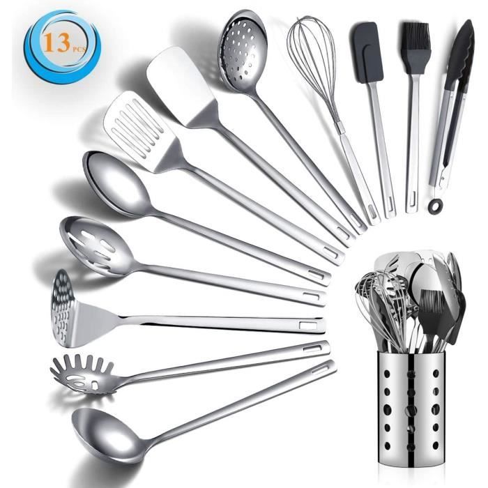 set ustensile cuisine inox cdiscount