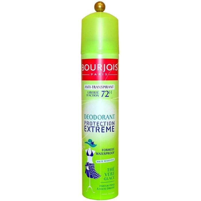 Bourjois Déodorant Spray AntiTranspirant 72H Waterproof au Thé Vert