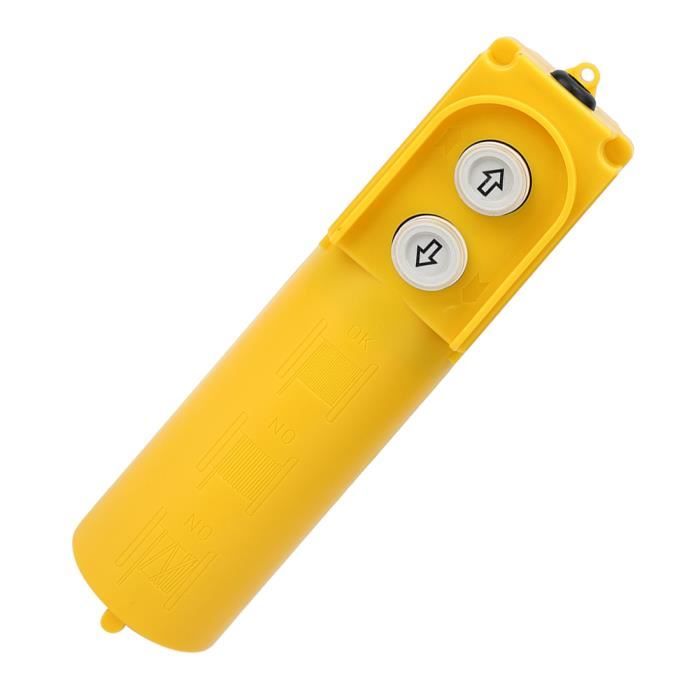 Bouton Grue Haut/Bas - Interrupteur Étanche à Réinitialisation Automatique - 220-380V, 30µF - Pour Palans, Grues