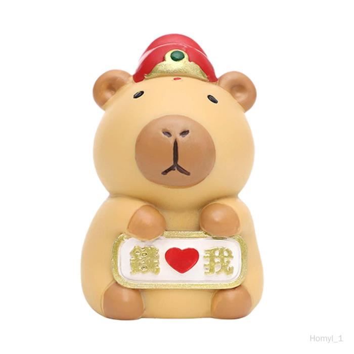 Figurines Capybara En Résine - Lot De 10 Miniatures - Décoration Bureau, Jardin, Jouets