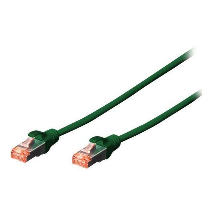 ASSMANN Electronic Digitus DK-1644-050-G-10 câble de réseau 5 m Cat6 S/FTP [S-STP] Vert (CAT 6 S-FTP PATCH CABLE CU LSZH - AWG 27/7