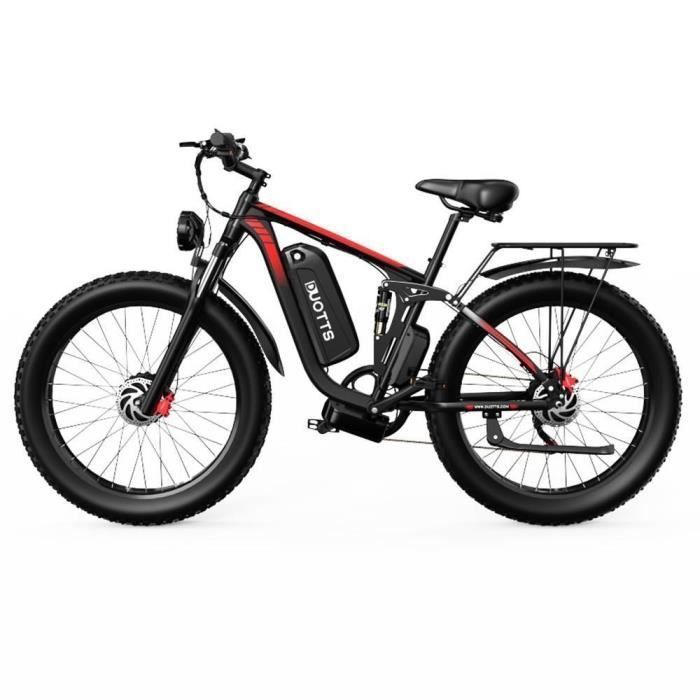 Vélo Électrique DUOTTS S26 750W * 2 Moteur 26*4.0in Pneus Gonflables 48V 19.2Ah LG Batterie 120km Port