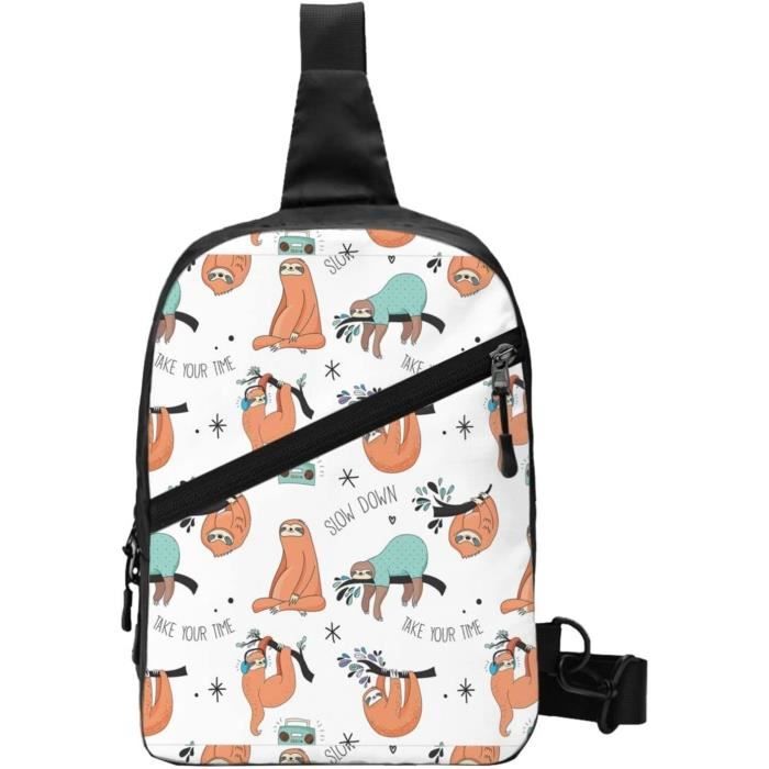 Sac à Bandoulière Motif Coccinelles - Polyester, 19x9x39 Cm, Multifonction | Pour Randonnée, Voyage, Quotidien Homme/femme