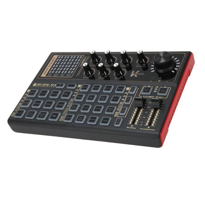 EJ.life Table de mixage sonore avec effets sonores multiples et carte son pour l