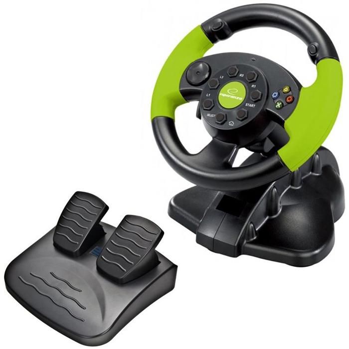 Esperanza High Octane Xbox Edition Ensemble Volant Et Pédales Filaire Pour Sony Playstation 2 Sony Playstation Pc Microsoft Xbox 360 Sony Psx Sony Playstation 3 - vue 2
