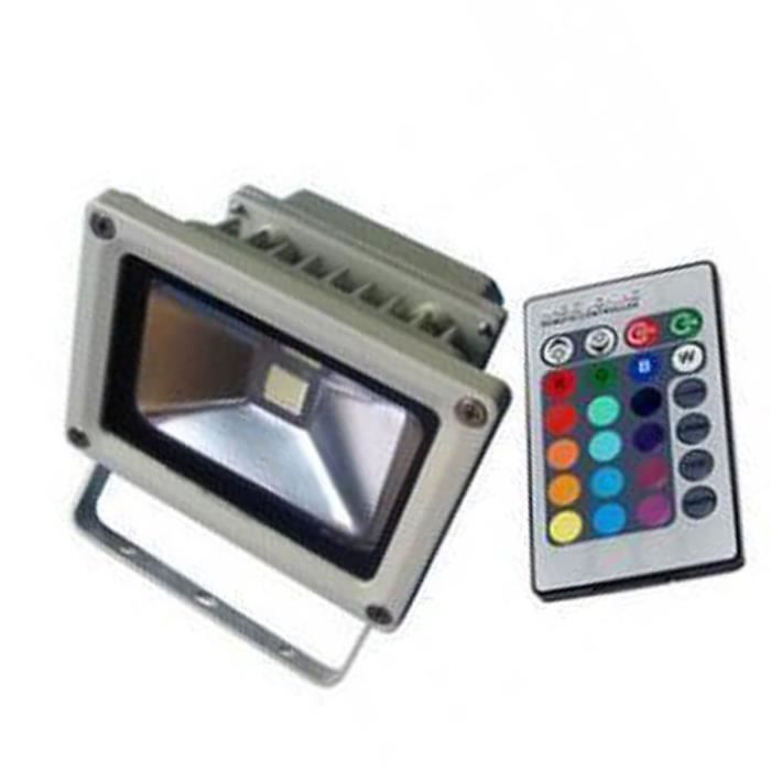 Projecteur LED Extérieur 50W RGB + Blanc – Contrôle APP, Synchro Musique, IP66 – Pour Jardin, Fêtes, Noël