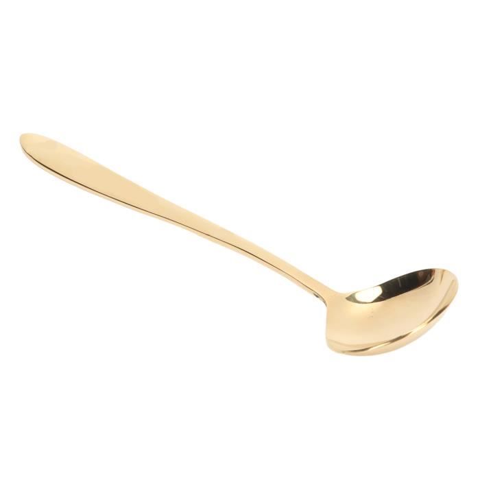 Cuillère De Service à Légumes Percée - Dorée à L'or - Royalton - Longueur 21cm - Fabriquée Au Japon