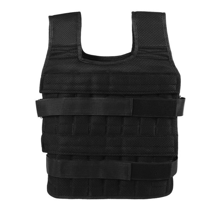 Gilet Poids Musculation Rucking DMDG - Gilet Lesté Réglable 8,2 à 18,1 Kg - Entraînement Musculation Running Gilet Leste