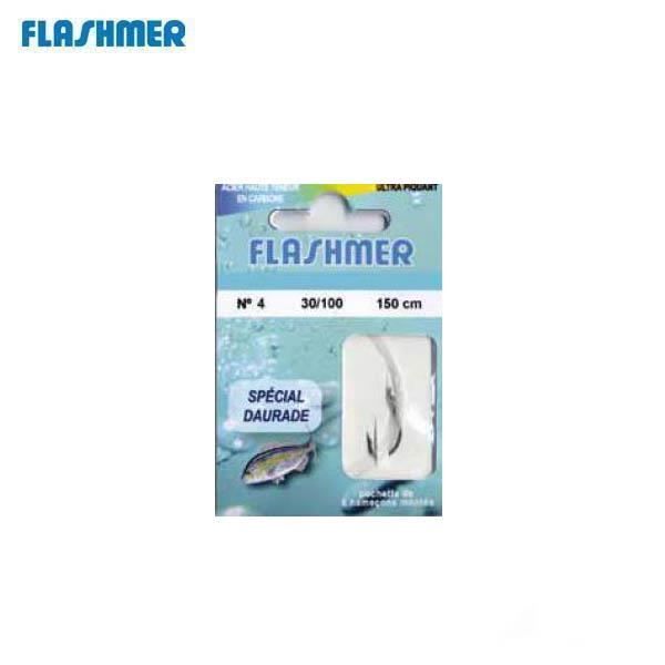 Hameçons Montés Vanadium Ragot – N°4, 150 Cm, Fluorocarbone, Lot De 10 Pour Dorade