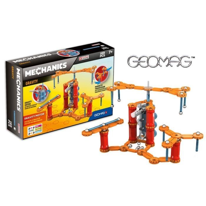 Geomag Mechanics Gravity - Geomag - 773 - 169 Pièces - Jouet de Construction Magnétique et Mécanique