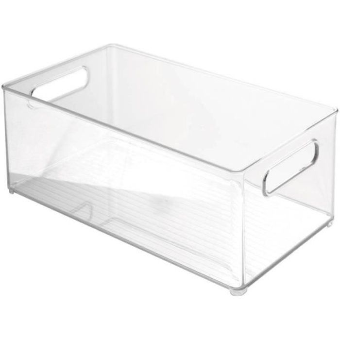 BOITE RANGEMENT TRANSPARENTE & COUVERCLE D.360X240X140MM 