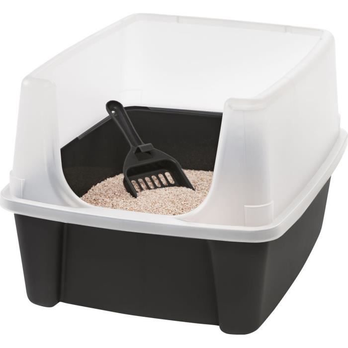 Iris Ohyama Bac A Litiere Pelle Incluse Hauteur De L Entree 15 Cm Pour Chat Cat Litter Box Clh 12 Gris Cdiscount Animalerie