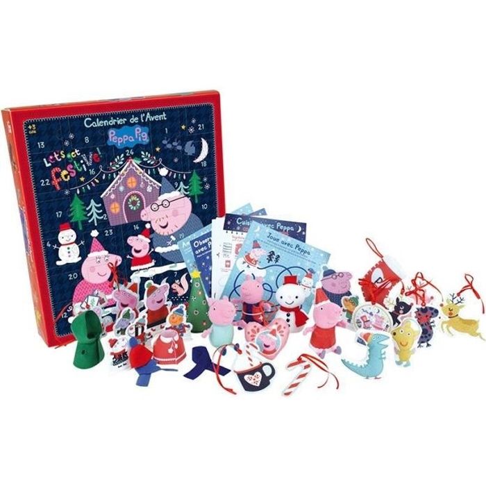 Calendrier de l'Avent Peppa Pig JEMINI – 36 Surprises Incluses