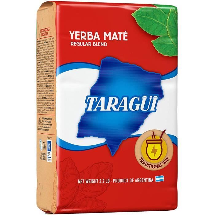 Yerba Mate 1 Kilogram Taragui Roja With Stems | UK