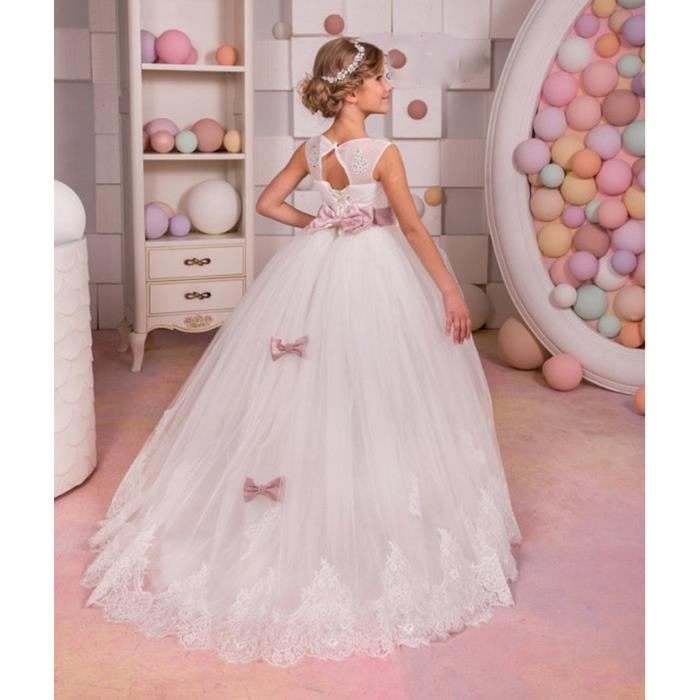 Robes De Ceremonie Mariage Filles De Fleur Enfant Robe Princesse