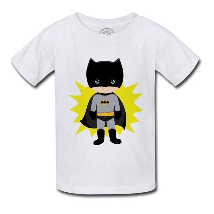 Enfants SUPERMAN vs batman t shirt-Noir Enfants Garçons Filles 