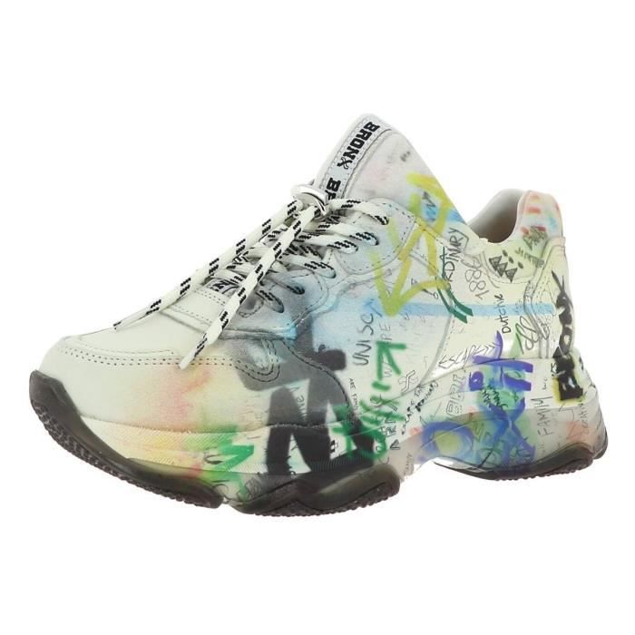 Baskets mode femme bronx 66340 Multicolore - Cdiscount Chaussures