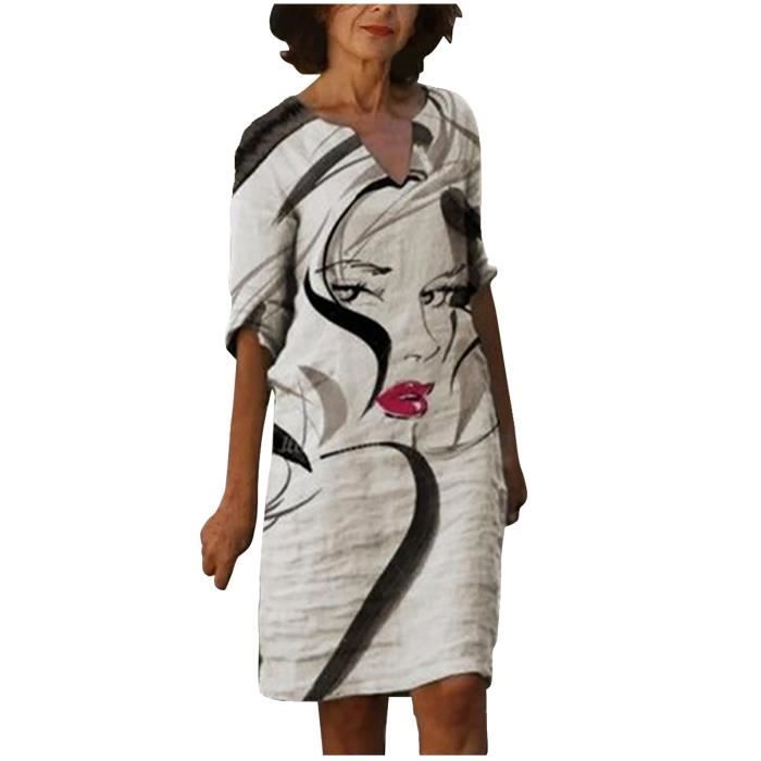 【Manches Longues】Robe Vintage Décontractée main image 1