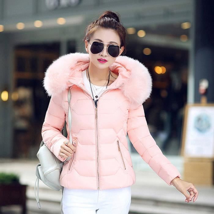 Manteau rose 2025 hiver
