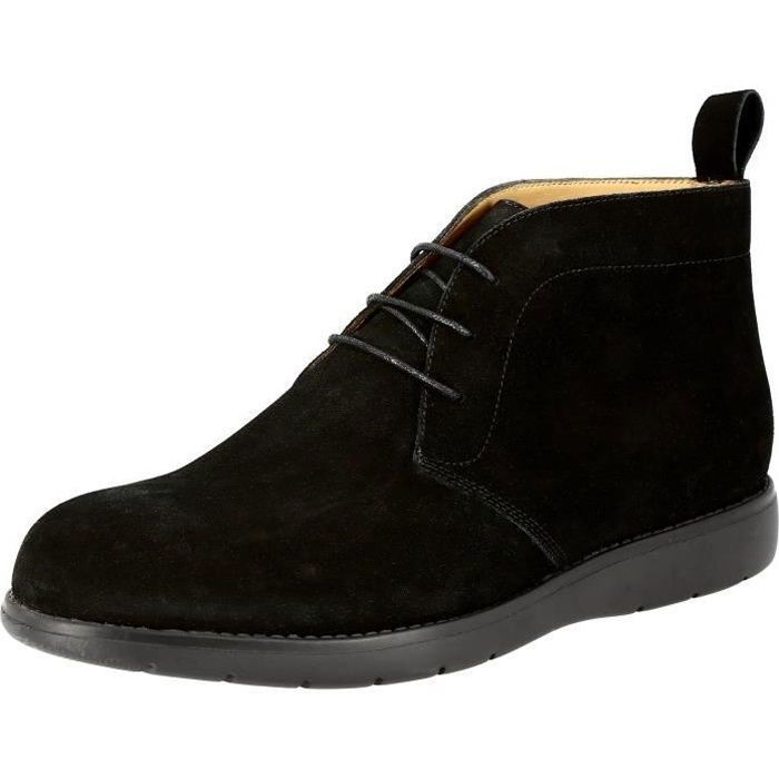 Mens black desert boots discount