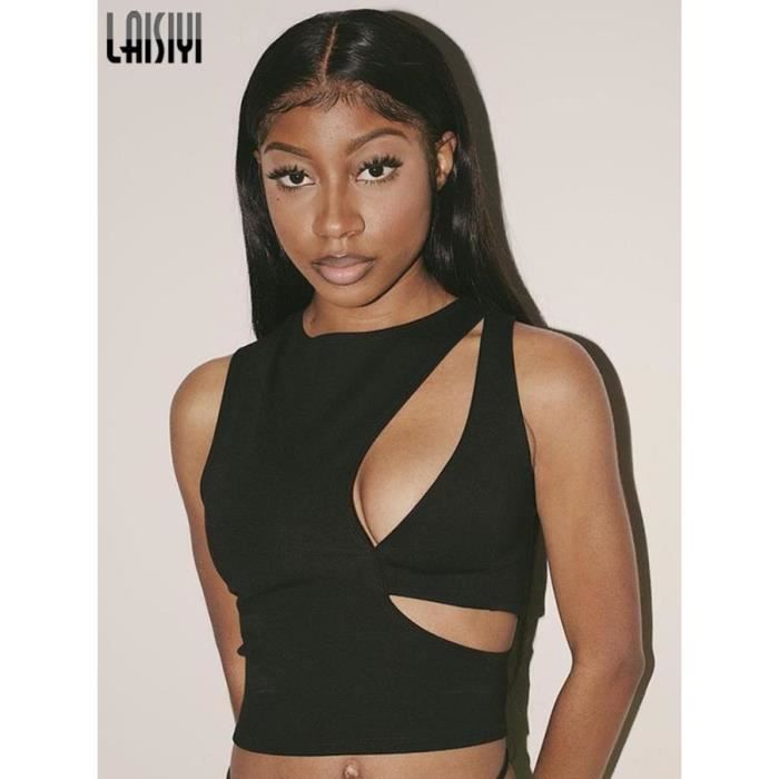 Debardeur Femme Sexy Evider Nombril Noir Sans Manches Serre Et Nouveau Noir 2 Zoupu Noir 2 Cdiscount Pret a Porter