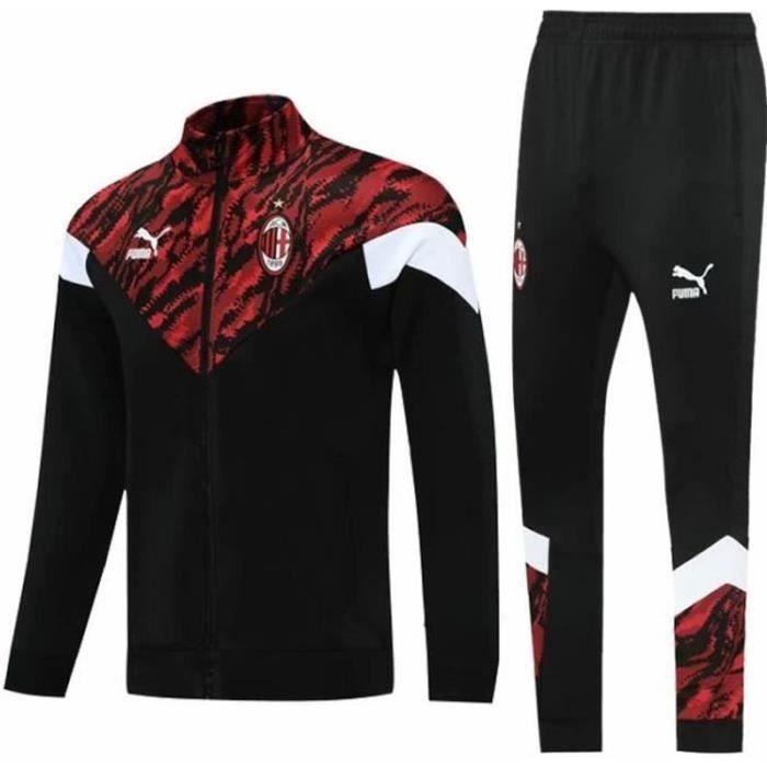 Veste AC Milan Nouveau Survetement 2021 2022 Survet Kit Pas Cher pour Homme Noir Cdiscount Pret a Porter