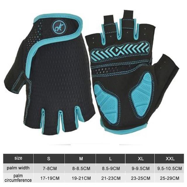 Gants de Cyclisme Demi-Doigts pour MTB Velo de Route VTT Rembourré