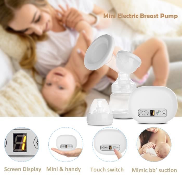 Tire-lait électrique Mains Libres - 3 Modes, 9 Niveaux, écran Tactile LED