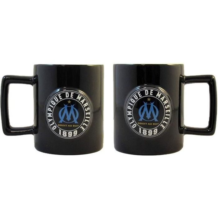 Idée Cadeau Produit Officiel Mug en céramique Logo en Relief Om Olympique de Marseille