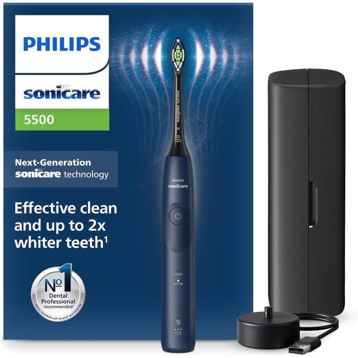 Brosse à dents électrique PHILIPS Sonicare 5500 2 modes Alerte de pression