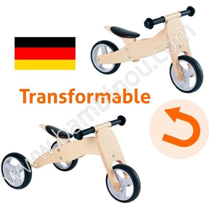 Tricycle transformable outlet en draisienne